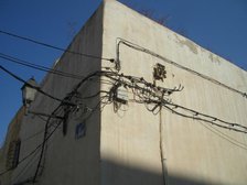 Electrical cables, Sousse, Tunisia, 2009. Creator: Amanda Waite.