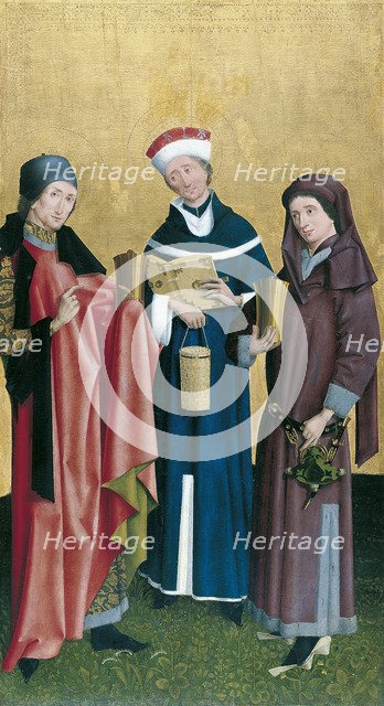 Saints Cosmas, Damian and Pantaleon. Artist: Master of Cologne (active ca 1500)