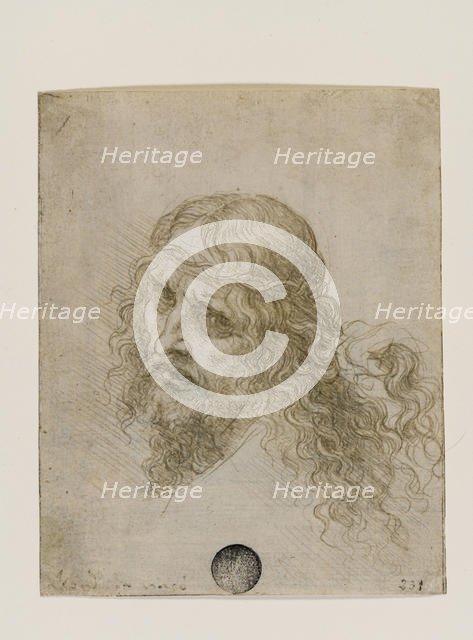 Head of Christ Crowned with Thorns, c. 1500. Creator: Leonardo da Vinci (1452-1519).