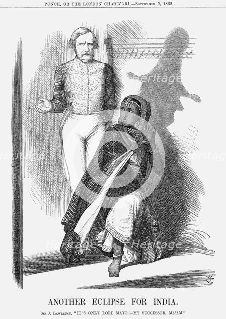 'Another Eclipse for India', 1868. Creator: John Tenniel.