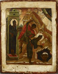 The Decapitation of St. John the Baptist, Russian icon, 1500-1599. Creator: Unknown.