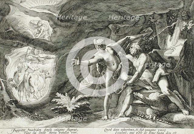 Jupiter and Io, published 1589. Creator: Hendrik Goltzius.