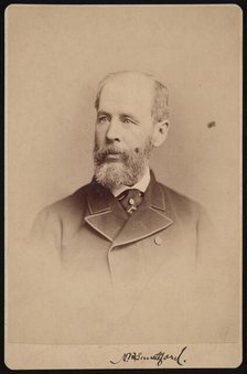 Portrait of Unidentified Man, October 1876. Creator: Frederick Gutekunst.