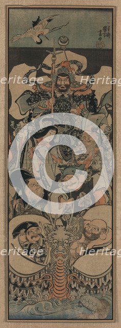 Seven Lucky Gods, 1843-1845. Artist: Kuniyoshi, Utagawa (1797-1861)