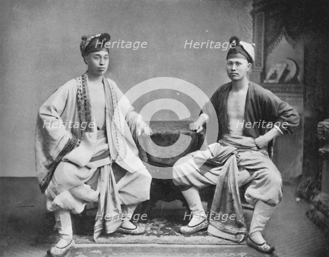 Chinese actors, 1902. Artist: CC Pierce & Co.