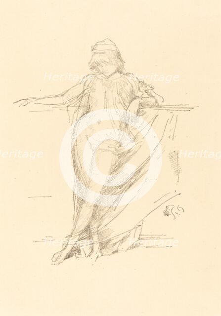 Little Draped Figure, Leaning, 1893. Creator: James Abbott McNeill Whistler.