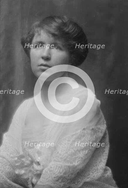 Burk, A.N., Miss, portrait photograph, 1912 or 1913. Creator: Arnold Genthe.