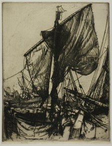 Fishermen of Chioggia, 1908. Creator: Donald Shaw MacLaughlan.