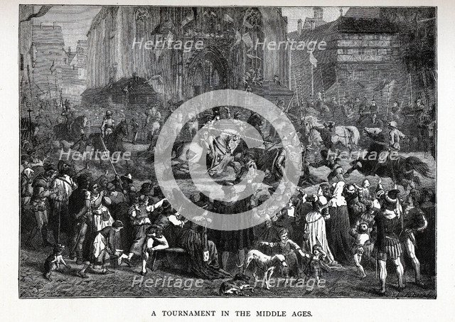 A Tournament in the Middle Ages, 1882. Artist: Brend'amour, Richard (1831-1915)