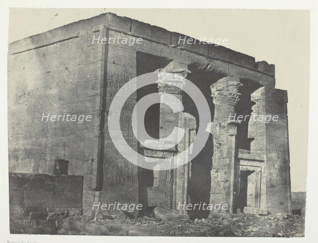 Temple De Dakkeh, Naos; Nubie, 1849/51, printed 1852. Creator: Maxime du Camp.