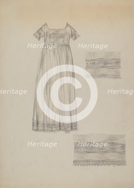 Infant's Baptismal Dress, c. 1938. Creator: Sarah F. Williams.