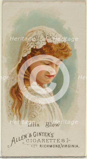 Lilia Blow, from World's Beauties, Series 1 (N26) for Allen & Ginter Cigarettes, 1888., 1888. Creator: Allen & Ginter.