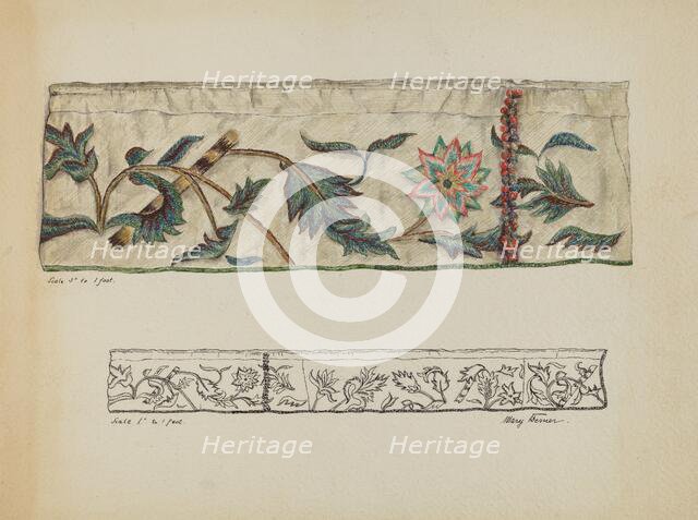 Crewel Embroidery, c. 1936. Creator: Mary Berner.