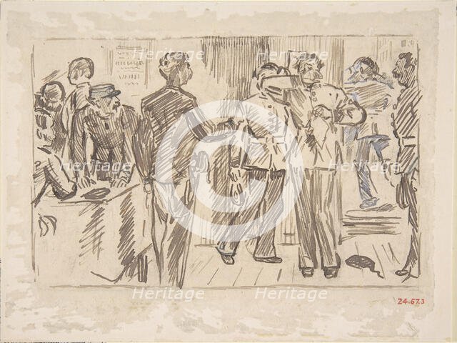 The Soldier's Tear-Old Song, ca. 1879. Creator: Charles Samuel Keene.