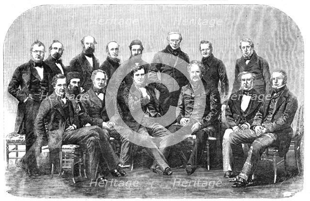 The Peace Plenipotentiaries - from a photograph by Mayer Brothers, and Pierson, of Paris, 1856.  Creator: Unknown.