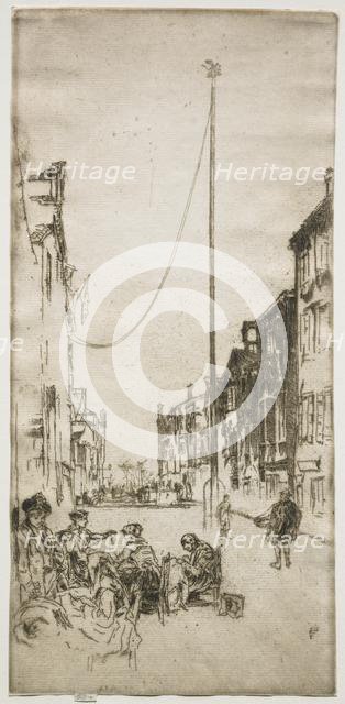 The Mast, 1880. Creator: James McNeill Whistler (American, 1834-1903).
