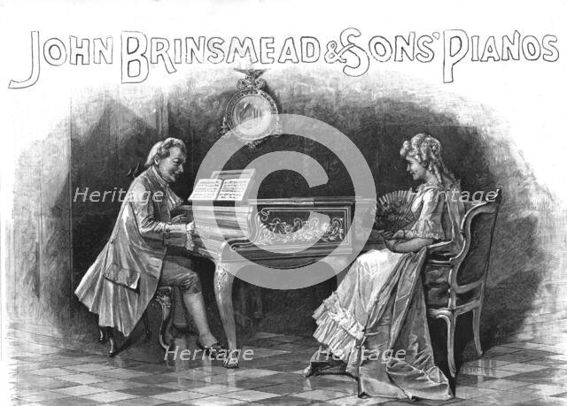 ''John Brinsmead and Sons Pianos', 1890. Creator: Unknown.