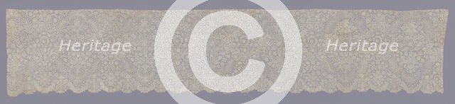 Lace Flounce, Flanders, 1720-40. Creator: Unknown.