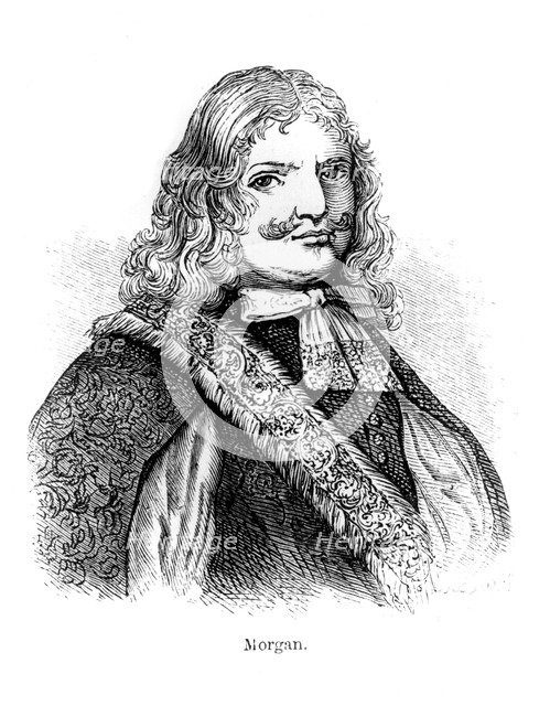 Henry Morgan, 17th century Welsh buccaneer, (1873). Artist: Unknown