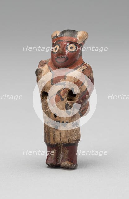 Whistle in the Form of a Standing Figure, 180 B.C./A.D. 500. Creator: Unknown.