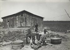Children of sharecropper, near West Memphis, Arkansas, 1935. Creators: Farm Security Administration, Carl Mydans.