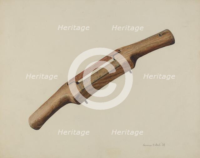 Spokeshave, 1938. Creator: Herman O. Stroh.