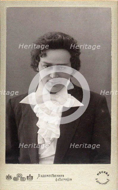 Leonid Sobinov as Lensky in opera Eugene Onegin by Pyotr Tchaikovsky, 1900s.