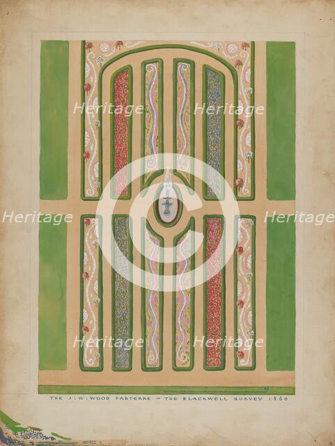 Parterre - J. W. Wood, c. 1936. Creator: Meyer Goldbaum.