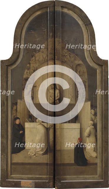 The Adoration of the Kings. (Triptych, reverse). Artist: Bosch, Hieronymus (c. 1450-1516)