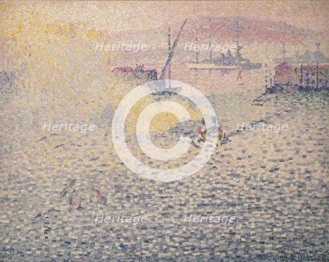 Toulon, matinée d'hiver (Toulon, Winter Morning), 1906-1907. Creator: Cross, Henri Edmond (1856-1910).