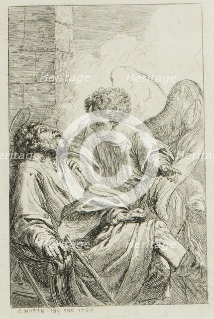 The Vision of St. Joseph in Egypt, 1764. Creator: Charles Hutin.