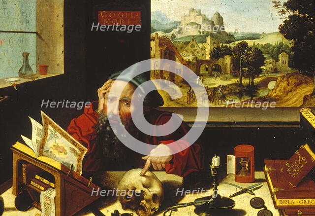 Saint Jerome in His Study, c1530. Creator: Pieter Coecke van Aelst.
