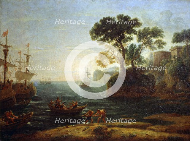 'Arrival of Aeneas in Italy. Morning of the Roman Empire', c.1620-1680. Artist: Claude Lorrain