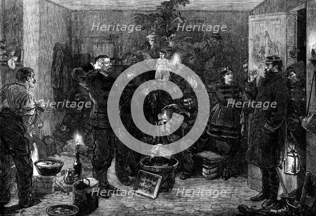 Christmas Eve at the Outposts, Paris, 1871. Creator: Unknown.