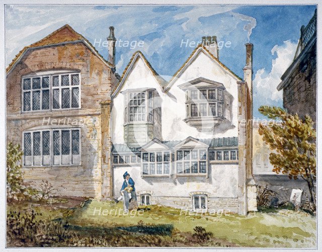 View of St Olave's School, Tooley Street, Bermondsey, London, c1820.         Artist: Anon