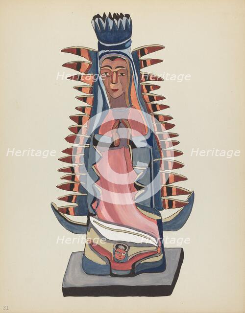 Plate 31: Our Lady of Guadalupe: From Portfolio "Spanish Colonial Designs of New Mexico", 1935/1942. Creator: Unknown.