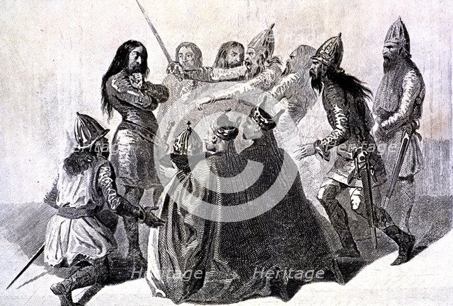 Wamba (- 688), Visigothic king (672-680), chosen as king in 672.