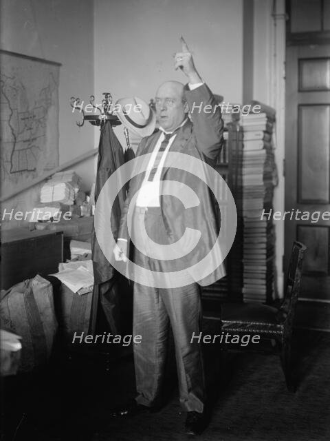 Ollie M. James, Rep. from Kentucky, Speaking, 1912. Creator: Harris & Ewing.