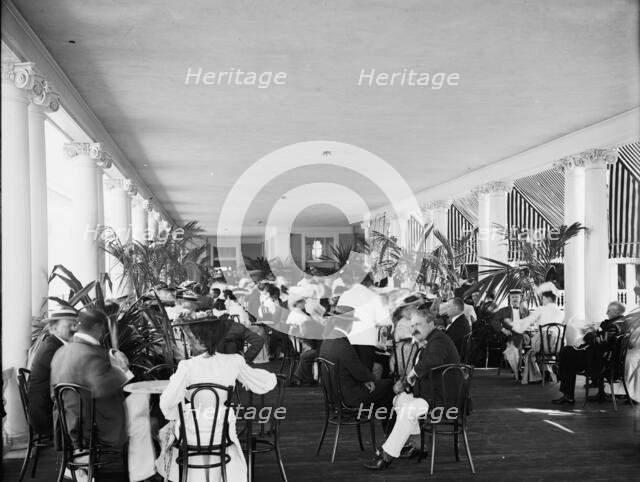 Veranda of The Breakers, Palm Beach, Fla., between 1900 and 1905. Creator: Unknown.