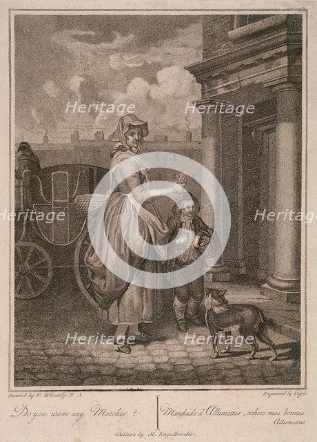 'Do you want any Matches?', Cries of London, c1794. Artist: Vogel