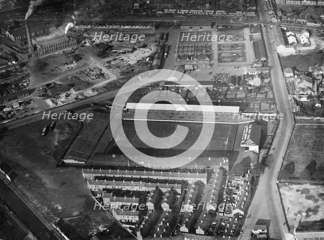 Notts County football ground, Meadow Lane, Nottingham, Nottinghamshire, 1927. Artist: Surrey Flying Services