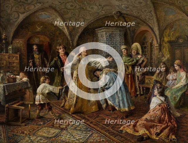 Blind Man's Bluff. Creator: Makovsky, Konstantin Yegorovich (1839-1915).