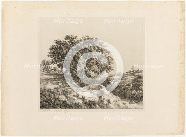 The Bouquet of Trees, or The Lindens (Souvenir of the Sarthe), 1861. Creator: Eugene Blery.