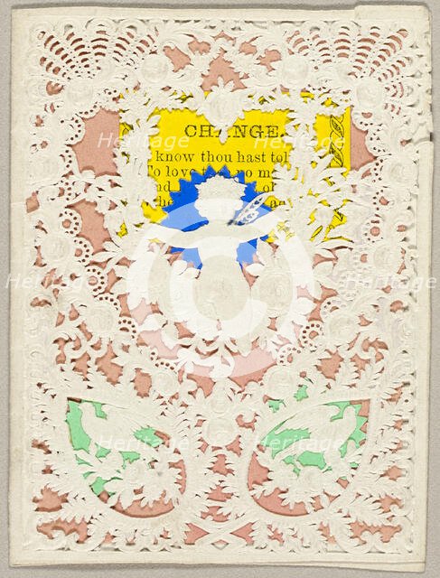 Change (valentine), c.1850. Creator: Unknown.
