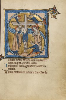 Initial S: The Deposition; Psalter, mid-1200s. Creator: Unknown.