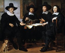 'Four Officers of the Amsterdam Coopers' and Wine-rackers' Guild,' 1657.  Artist: Gerbrand van den Eeckhout