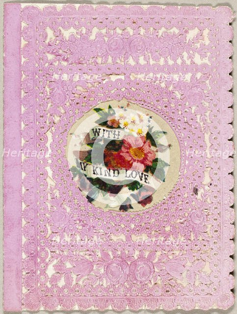 With My Kind Love (valentine), c. 1864. Creator: George Meek.