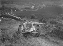 1935 Allard Special 2-seater sports taking part in the NWLMC Lawrence Cup Trial, 1937. Artist: Bill Brunell.