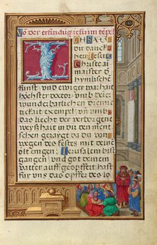 Border with Samuel Putting forward Saul as King, about 1525-1530. Creator: Simon Bening.