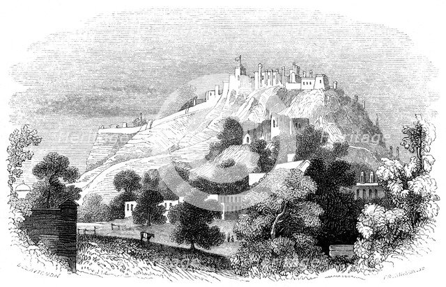 Fort of Gwalior, India, 1847. Artist: Robinson